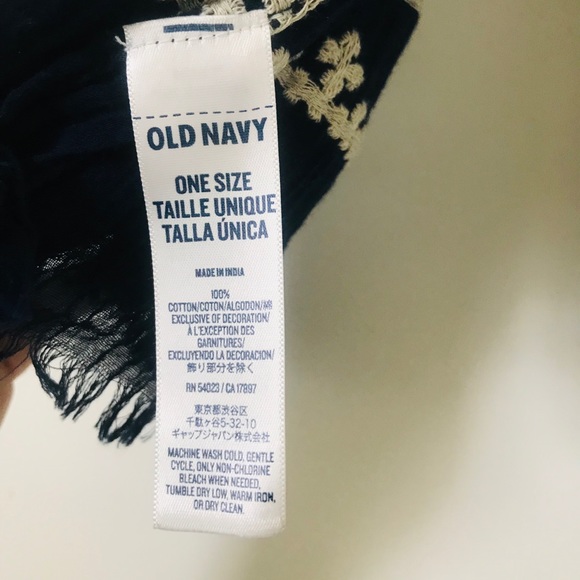 Blue embroidered scarf - old navy - Picture 4 of 4